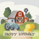 Beautiful Farm Happy Birthday Card