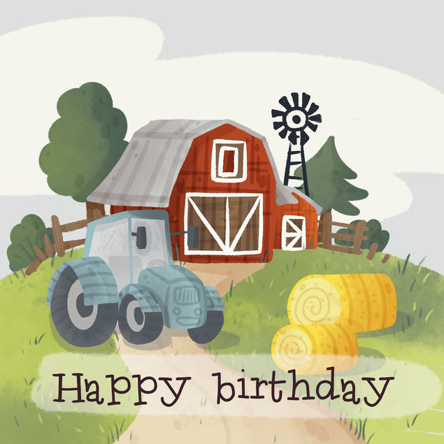 Beautiful Farm Happy Birthday Card Seo_Farm Seo_For Farmer