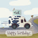 Milk Delivery Happy Birthday Card