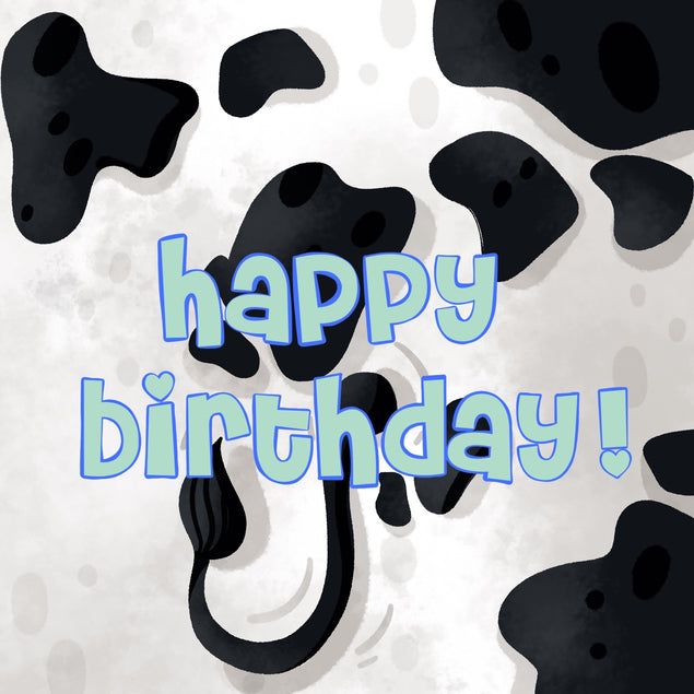 Cow Spots Happy Birthday Card Seo_Cow Occasion_Birthday