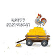 Hen On The Farm Happy Birthday Card Seo_Farm Seo_For Farmer