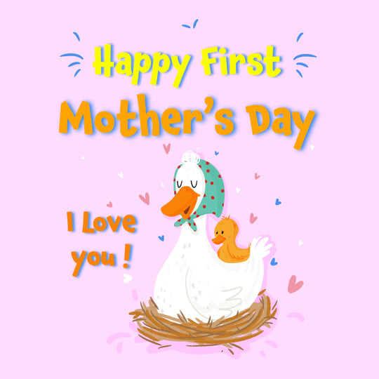 Cute Ducks Happy First Mother's Day Card