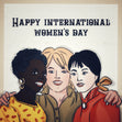 Beautiful Women Happy International Women's Day Card Season_International Women’s Day, greeting_card, Style_Vintage