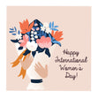 Flower Bouquet Happy International Women's Day Card Season_International Women’s Day, greeting_card, Style_Cute