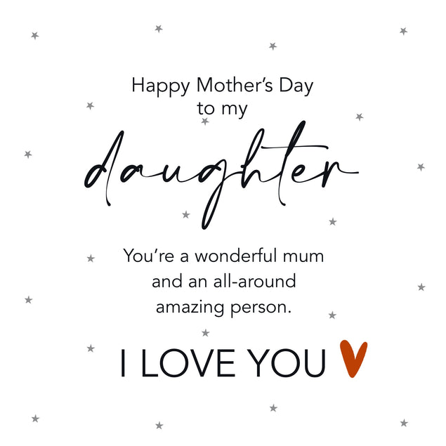 You're A Wonderful Mum Happy Mother's Day To My Daughter Card Season_Mother’s Day, Recipient_For Daughter