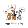 Best Dog Mom Ever Dog Friends Mother's Day Card Season_Mother’s Day, Sender_From Dog, Seo_For Dog Mom