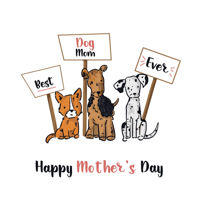 Best Dog Mom Ever Dog Friends Mother's Day Card Season_Mother’s Day, Sender_From Dog, Seo_For Dog Mom