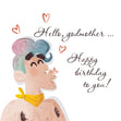 Funny Man Happy Birthday Godmother Card Seo_For Godmother