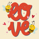 Love Bees Valentine's Day Card