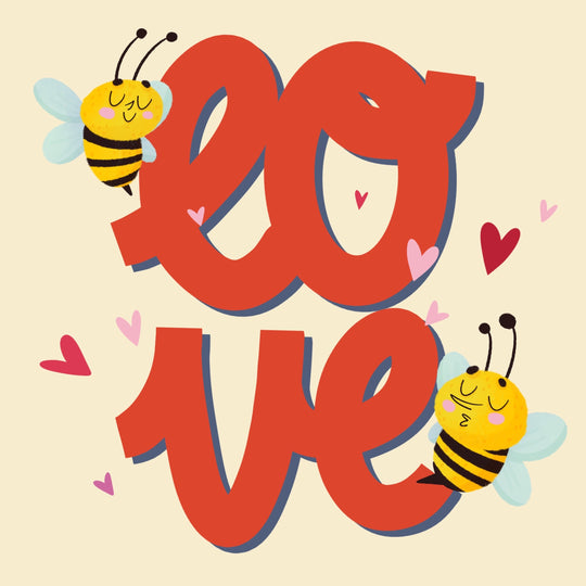 Love Bees Valentine's Day Card