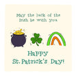 May The Luck Of The Irish Be With You St. Patrick's Day Card Season_St. Patrick's Day