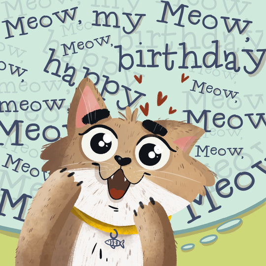 Happy Birthday Cat Meow