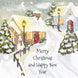 Merry Christmas And Happy New Year Snowy Street Card