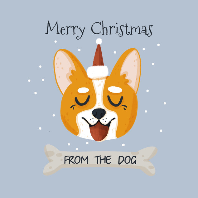 Merry Christmas Smiling Corgi Card Season_Christmas Seo_Corgi