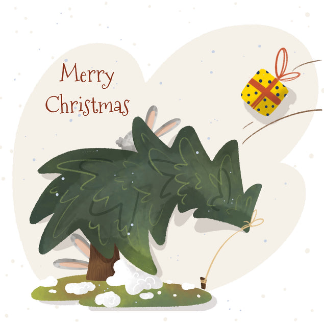 New Year's Tree Merry Christmas Card Season_Christmas