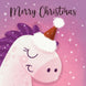 Merry Christmas Cute Unicorn Card