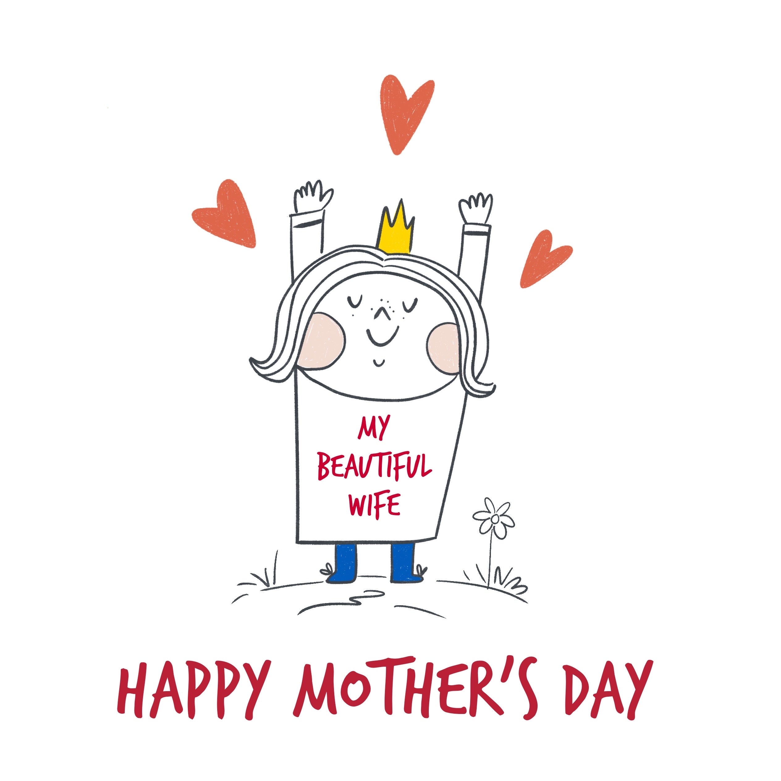 queen-my-beautiful-wife-happy-mother-s-day-card-boomf