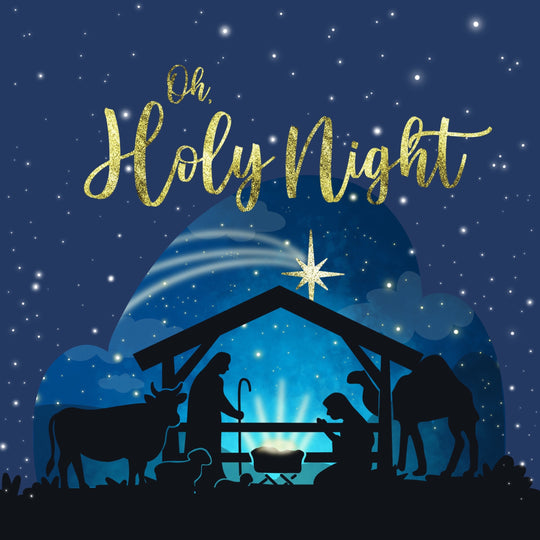 Holy Night Christmas Card