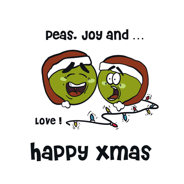 Happy Christmas Peas, Joy And... Card Season_Christmas Seo_Peas