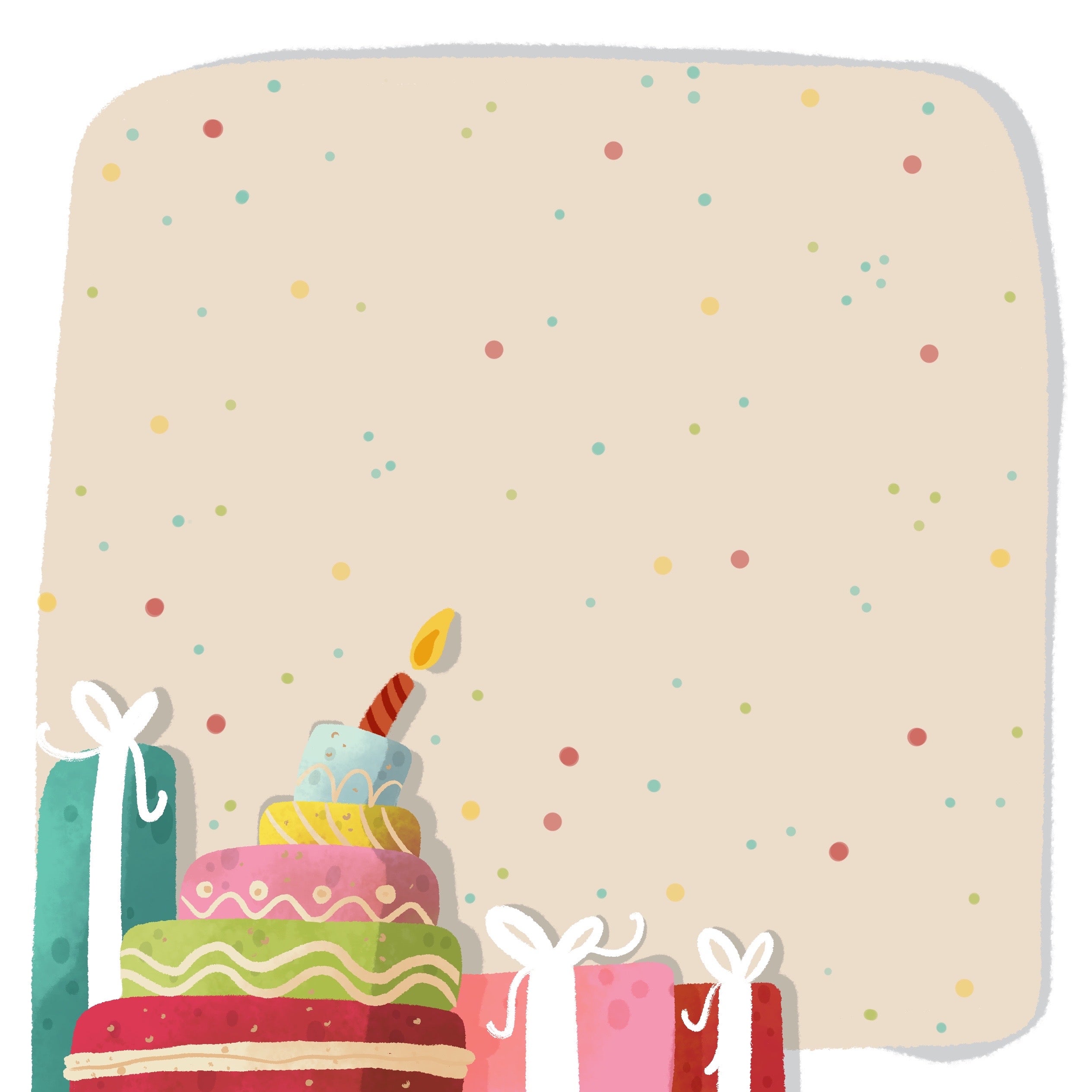 Any Age Girls Happy Birthday Cake 3D Blank Pop Up Birthday Greeting Ca – The  Creative Card Company
