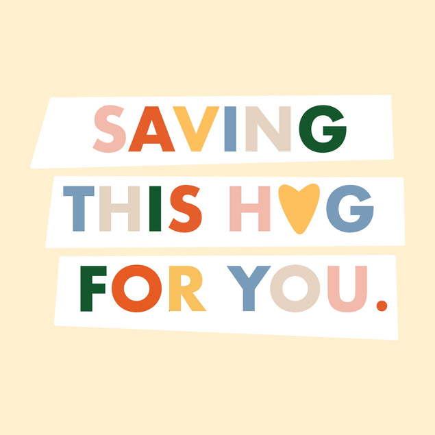 Saving This Hug For You Valentine's Day Card Season_Valentine's Day
