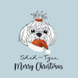 Merry Christmas Shih-Tzu Carrying Santa Hat In Its Mouth Card Season_Christmas Seo_Shih Tzu