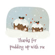 Merry Christmas Thanks For Pudding Up With Me Card Season_Christmas Seo_Pudding