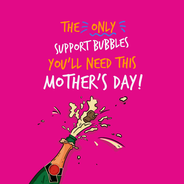 Champagne Bubbles Happy Mother's Day Card Season_Mother’s Day, Recipient_For Aunt