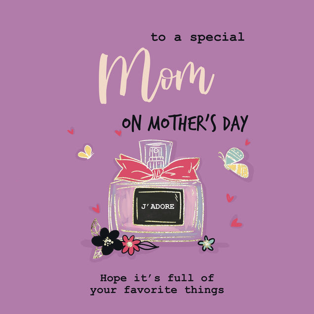 To A Special Mom Sophisticated Perfume Mother's Day Card Season_Mother’s Day, Recipient_For Mom
