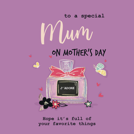 To A Special Mum Sophisticated Perfume Mother's Day Card