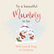 To A Beautiful Mummy-to-be With Love And Hugs At Christmas Card Season_Christmas Occasion_Mum to be