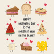 Delicious Food Happy Mother's Day To The Sweetest Mum Card Season_Mother’s Day, Theme_Cake