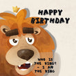 Happy Lion Happy Birthday Card Theme_Leo