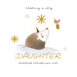 Wishing The Very Loveliest Daughter Christmas Ever Cute Hedgehog Card Season_Christmas Seo_Like a Daughter