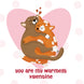 You Are My Warmest Valentine Cute Cats Valentine's Day Card