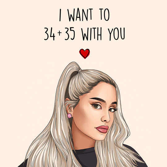 34 and 35 With You Card