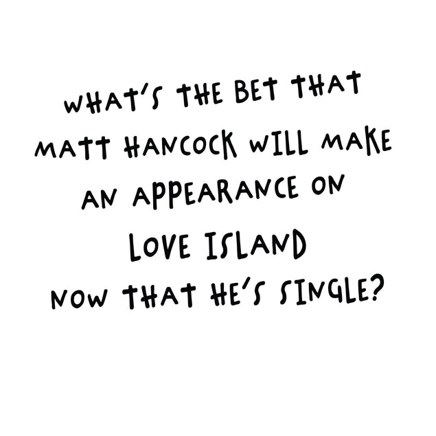 Matt Hancock Card