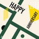 Bauhaus Style Happy Anniversary