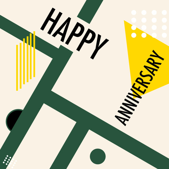 Bauhaus Style Happy Anniversary