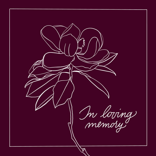 In Loving Memory Funeral Card