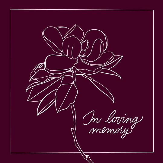 In Loving Memory Funeral Card