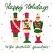 Happy Holidays Favourite Grandson Toy Soldiers Christmas Card