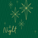 Christmas Holy Night Golden Stars