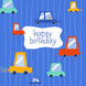 Happy Birthday Colourful Cars