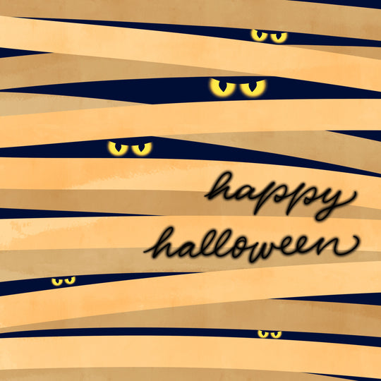 Spooky Eyes Happy Halloween Card