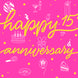 Happy 15th Anniversary Drinks And Gifts