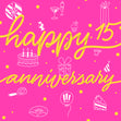 Happy 15th Anniversary Drinks And Gifts