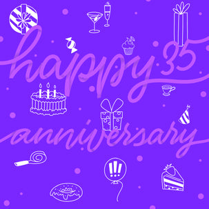 Happy 35th Anniversary Drinks And Gifts