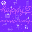 Happy 35th Anniversary Drinks And Gifts