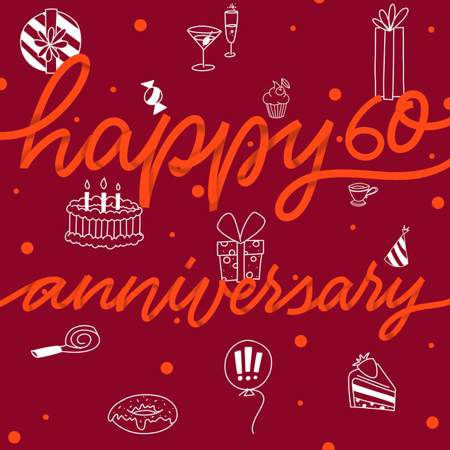 Happy 60th Anniversary Drinks And Gifts